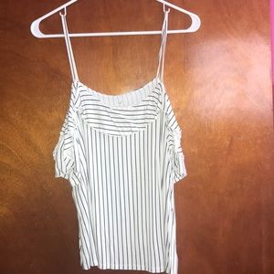 black and white tank top